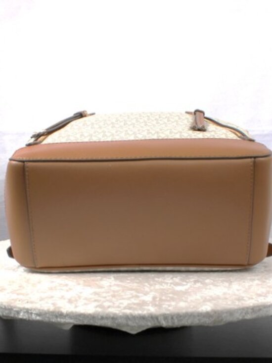 Michael Kors Erin Medium Backpack & Wallet Vanilla MK Signature PVC Leather Set main image 10